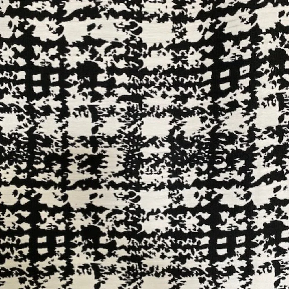 ANN TAYLOR Graphic Print Black White Mini Skirt 6 Petite - Picture 6 of 13